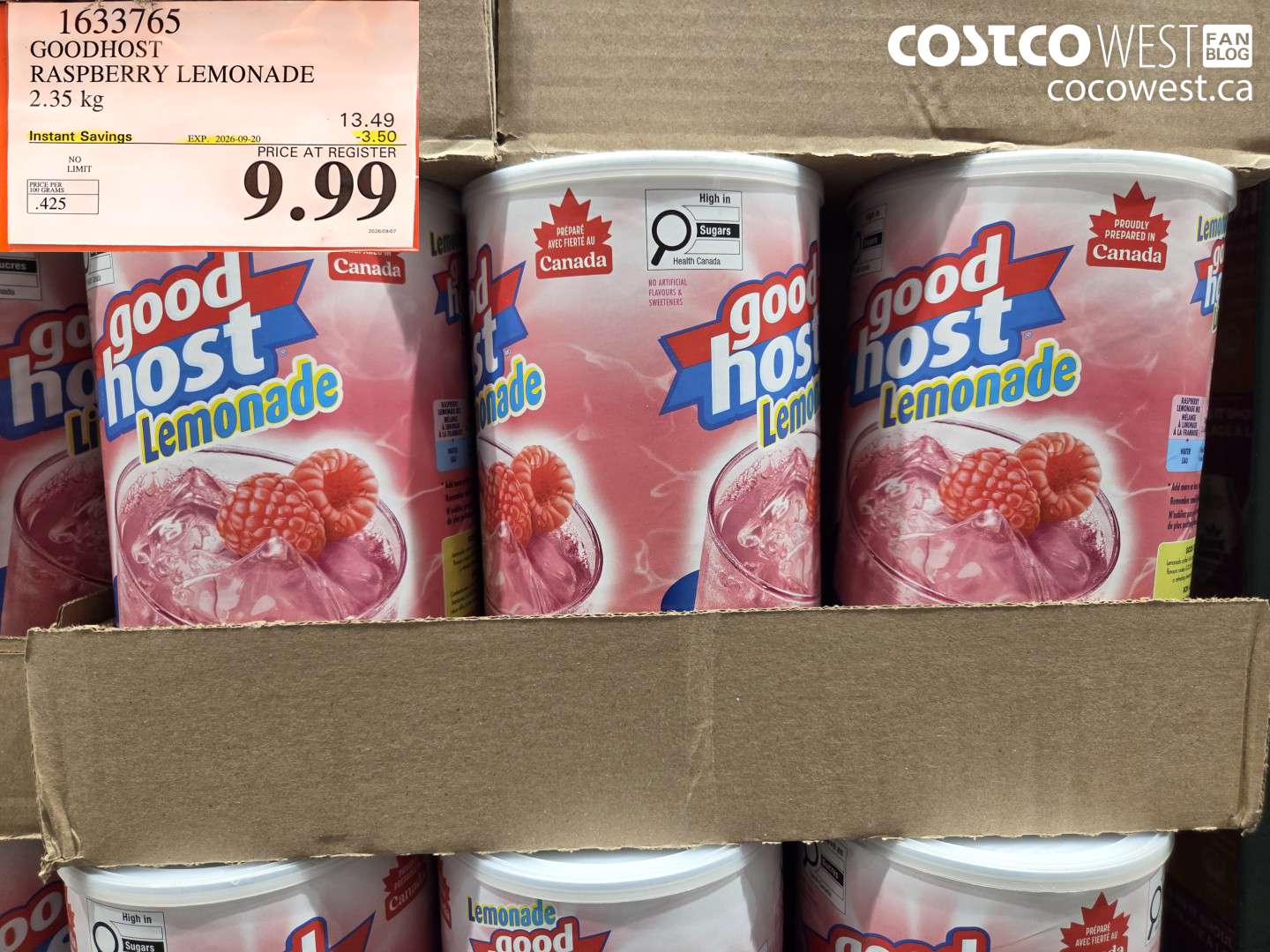 goodhost raspberry lemonade 235 kg