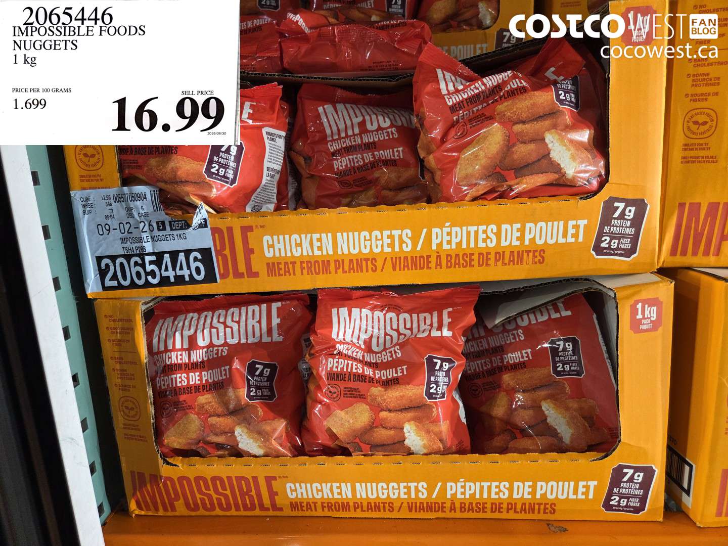 IMPOSSIBLE FOODS NUGGETS 1 KG