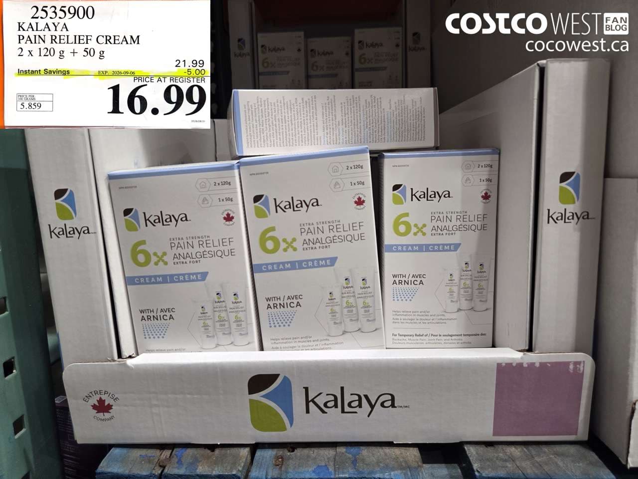 kalaya pain relief cream 2 x 120 g  50 g