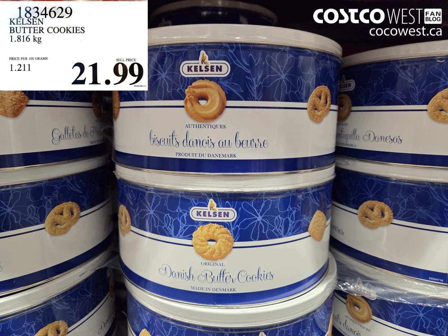 KELSEN BUTTER COOKIES 1.816 KG