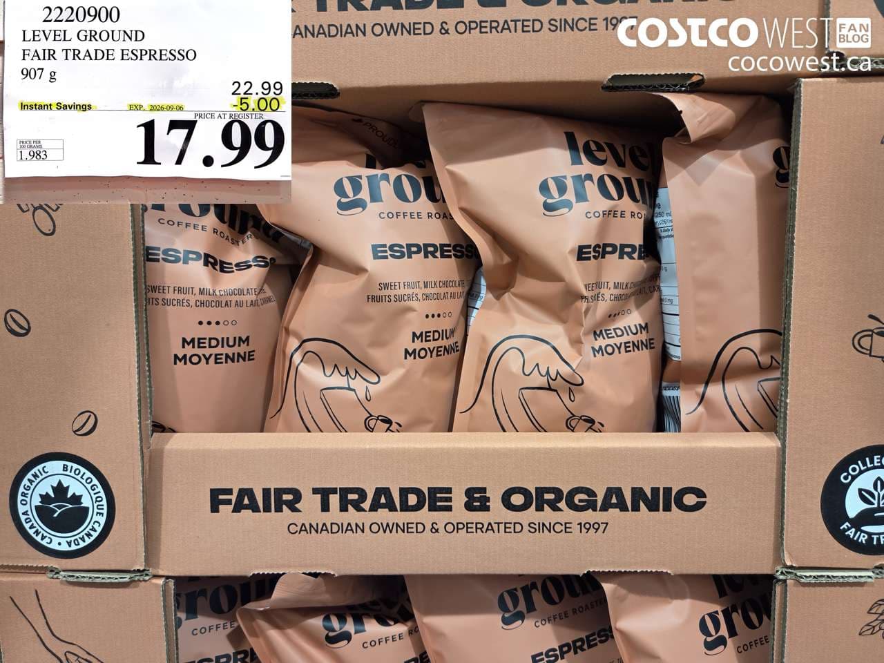 level ground fair trade espresso 907 g