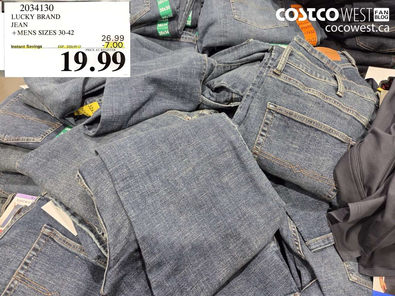 LUCKY BRAND JEAN MENS SIZES 30-42