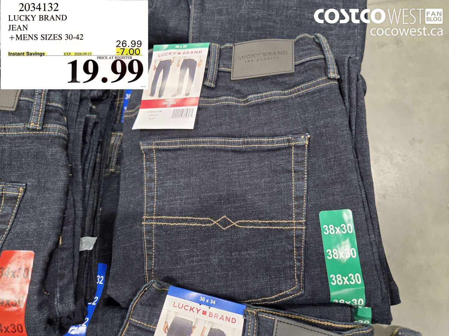 LUCKY BRAND JEAN MENS SIZES 30-42