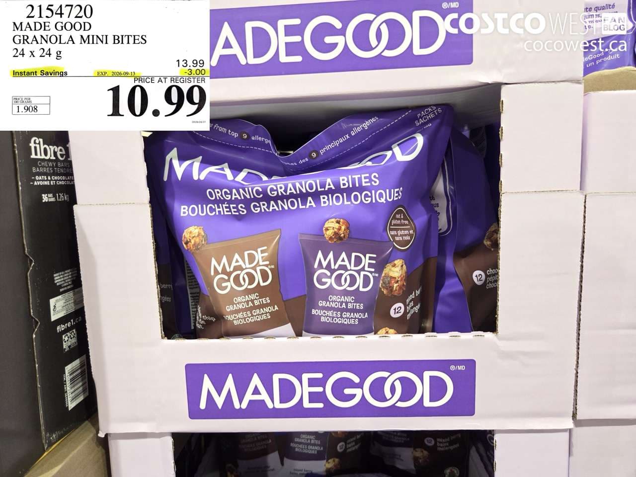 MADE GOOD GRANOLA MINI BITES 24 X 24 G