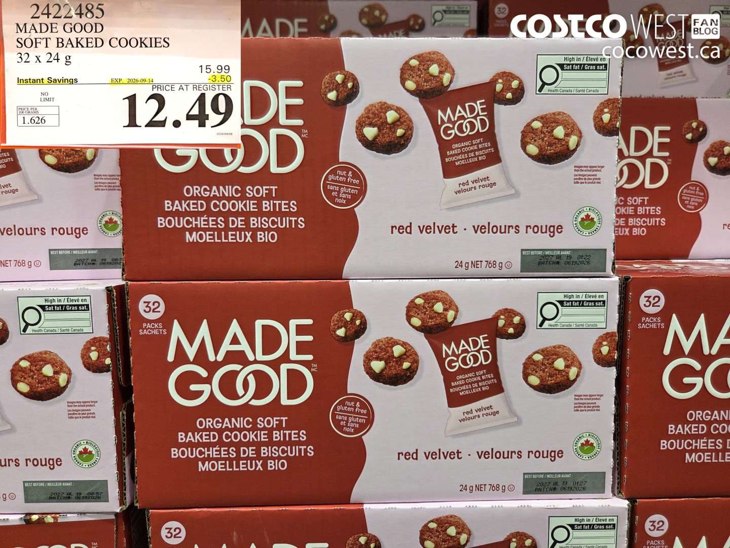 made good soft baked cookies 32 x 24 g