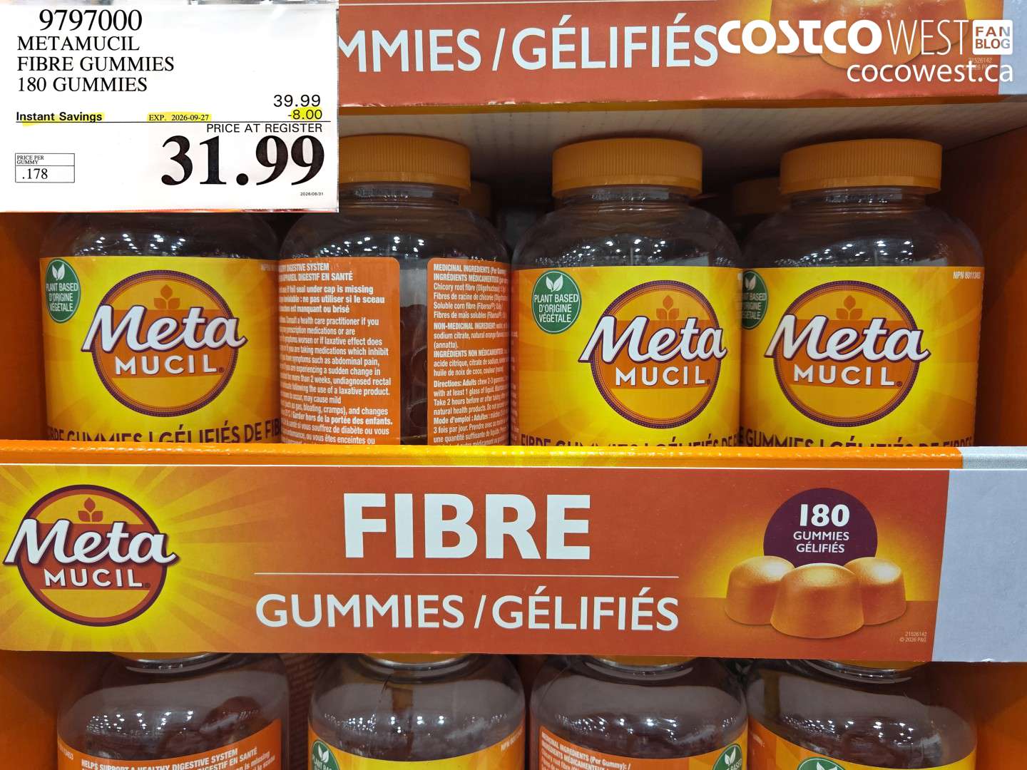 metamucil fibre gummies 180 gummies