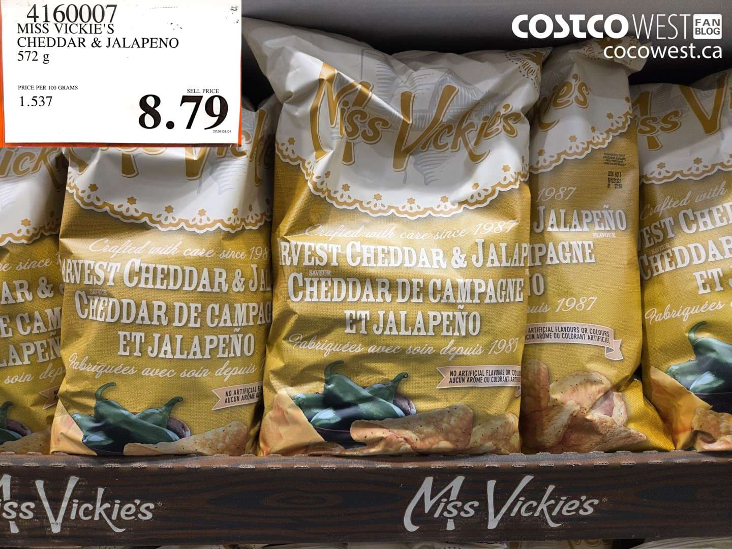 MISS VICKIE’S CHEDDAR & JALAPENO 572 G