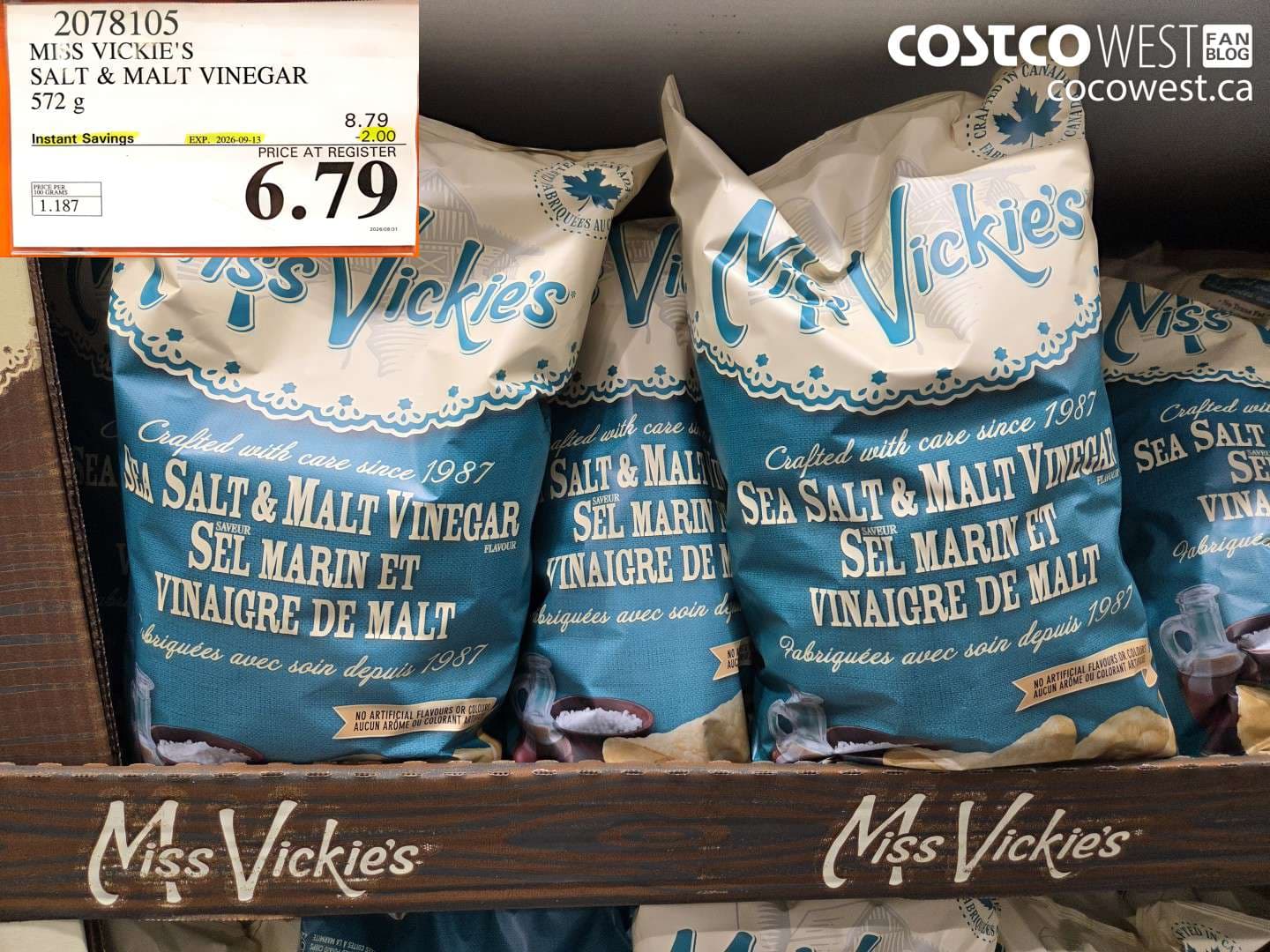 miss vickies salt  malt vinegar 572 g