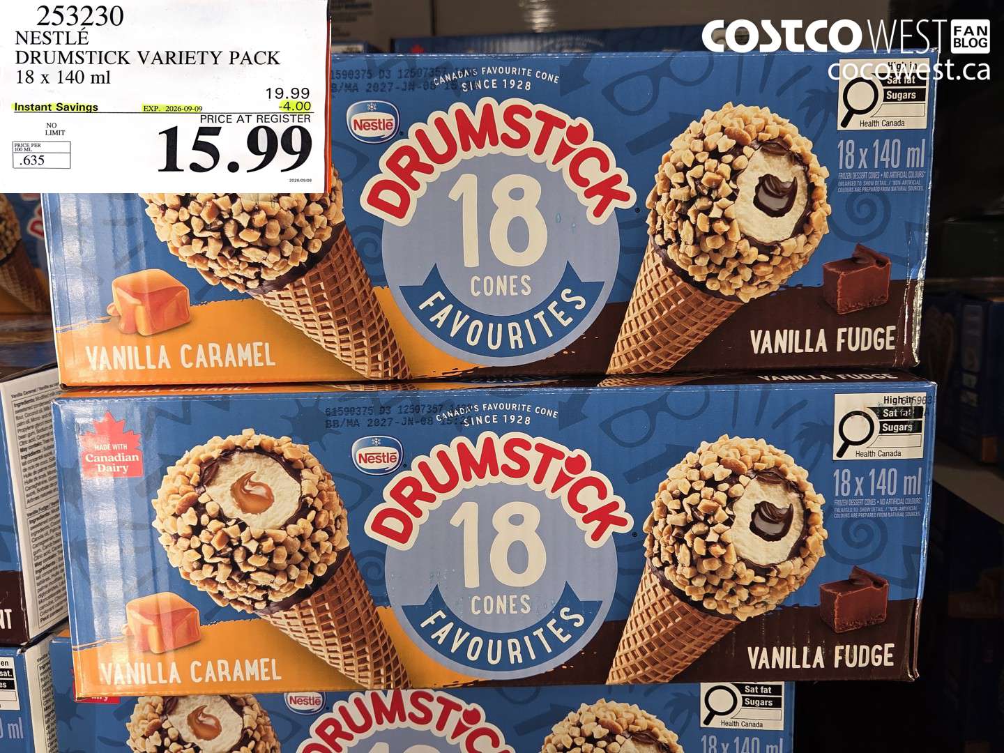 nestle drumstick variety pack 18 x 140 ml