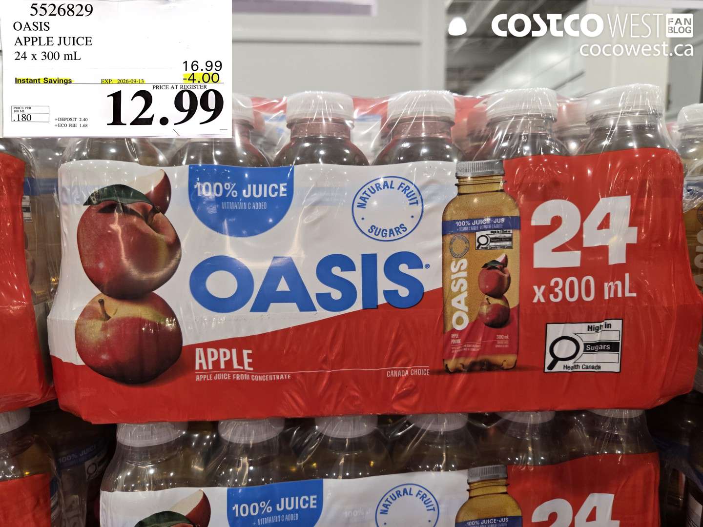 oasis apple juice 24 x 300 ml