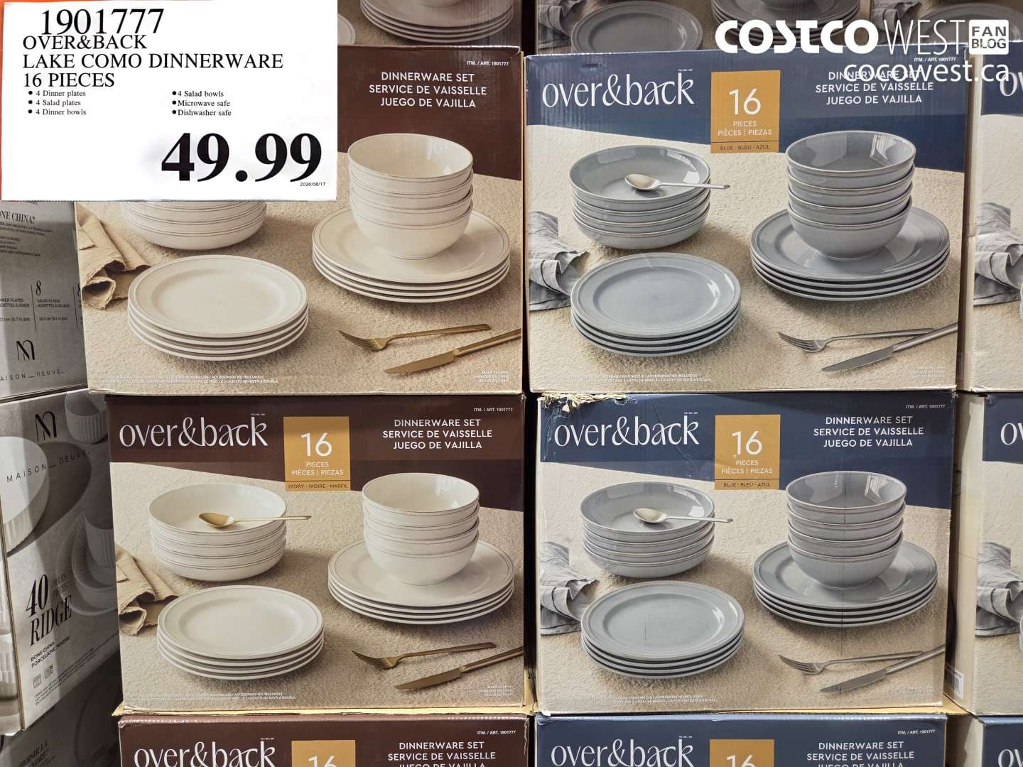 overback lake como dinnerware 16 pieces