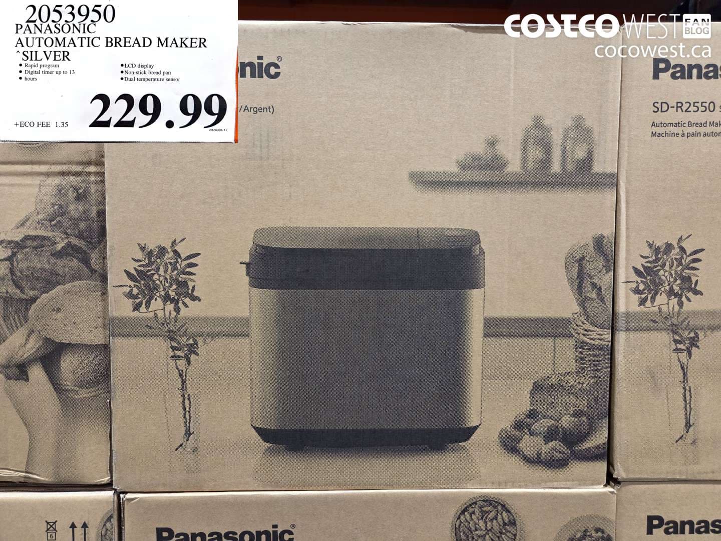 PANASONIC AUTOMATIC BREAD MAKER SILVER