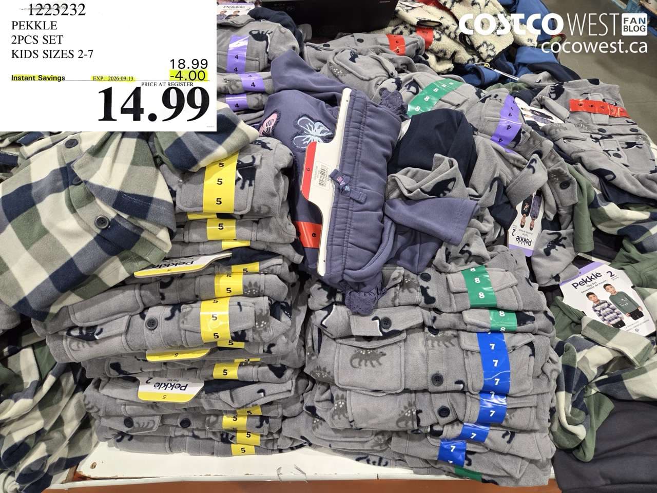 PEKKLE 2PCS SET KIDS SIZES 2-7
