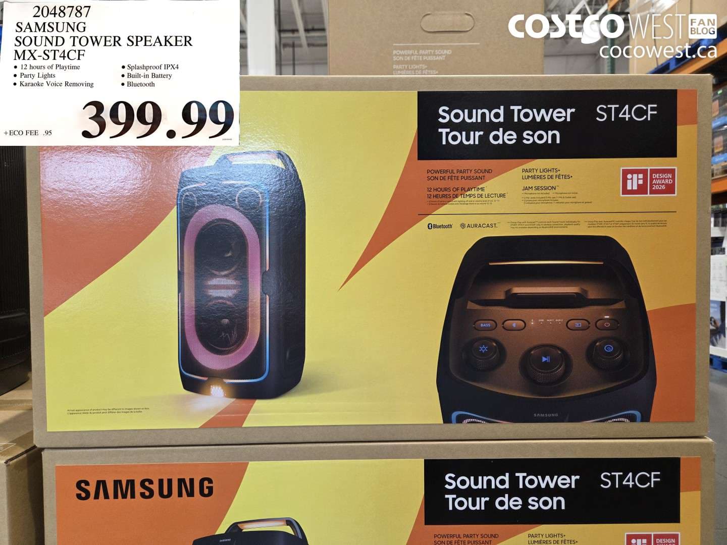 SAMSUNG SOUND TOWER SPEAKER MX-ST4CF