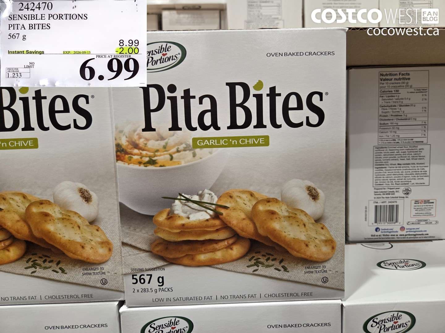 sensible portions pita bites 567 g
