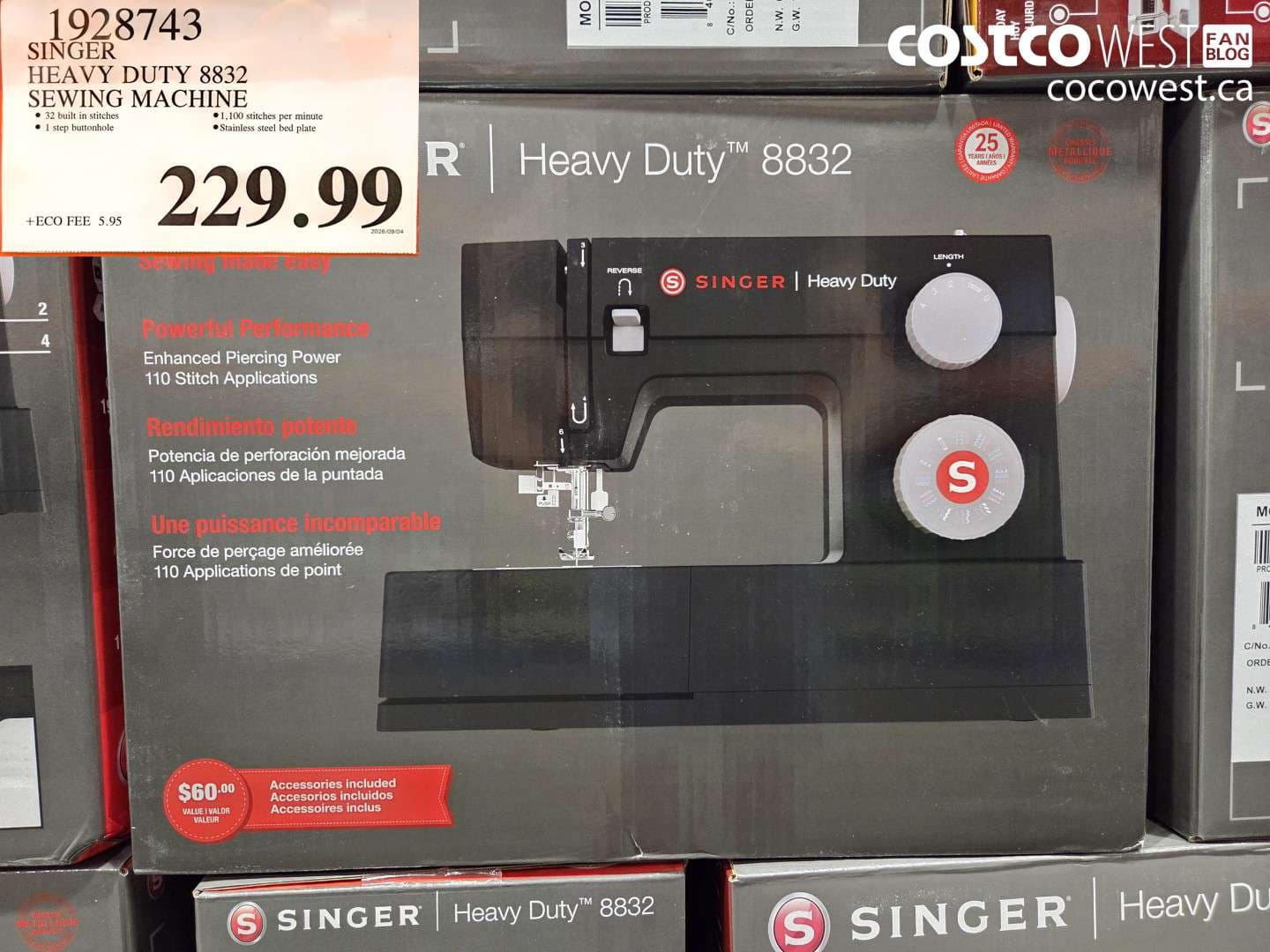 SINGER HEAVY DUTY 8832 SEWING MACHINE