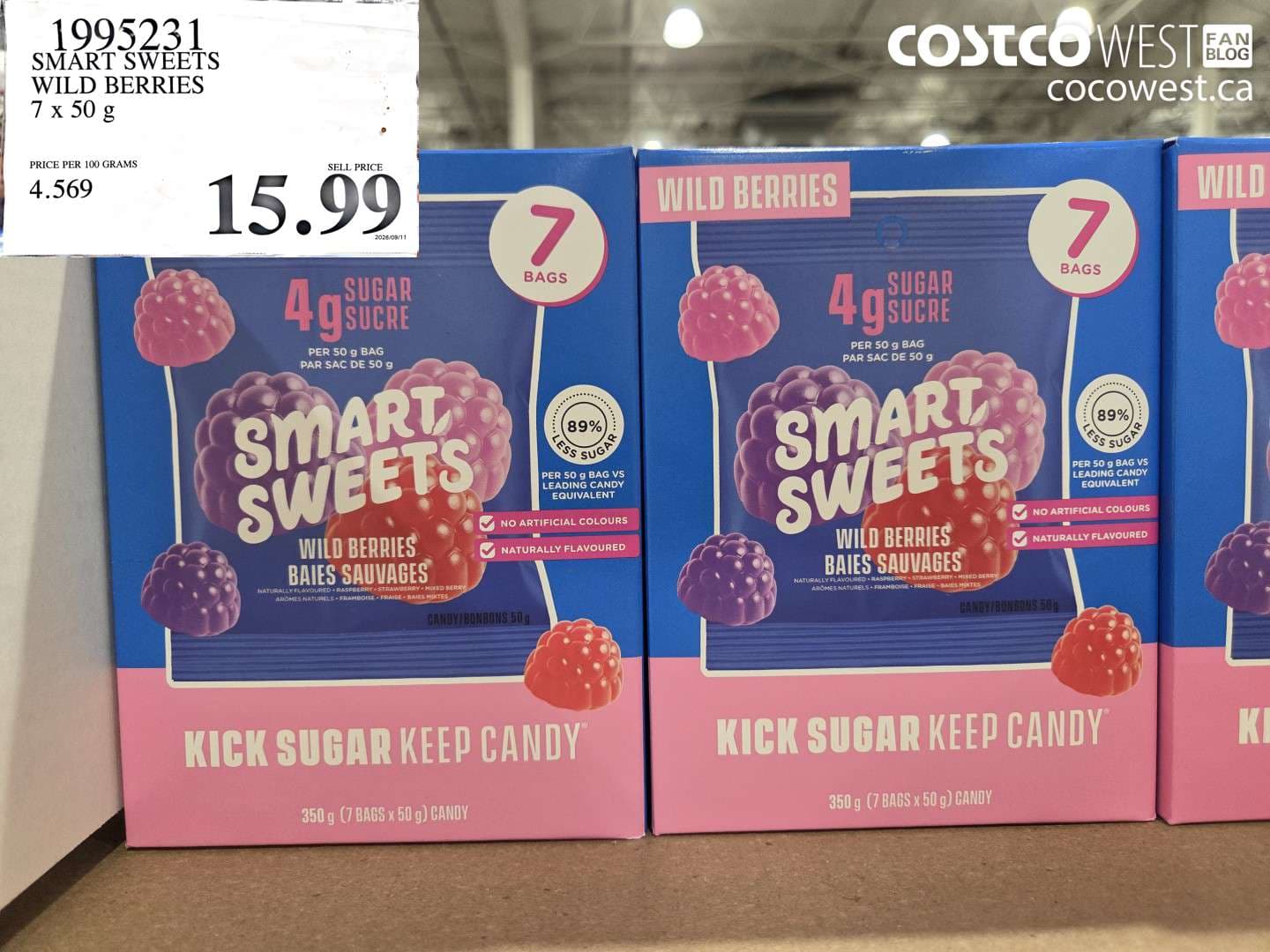 SMART SWEETS WILD BERRIES 7 X 50 G