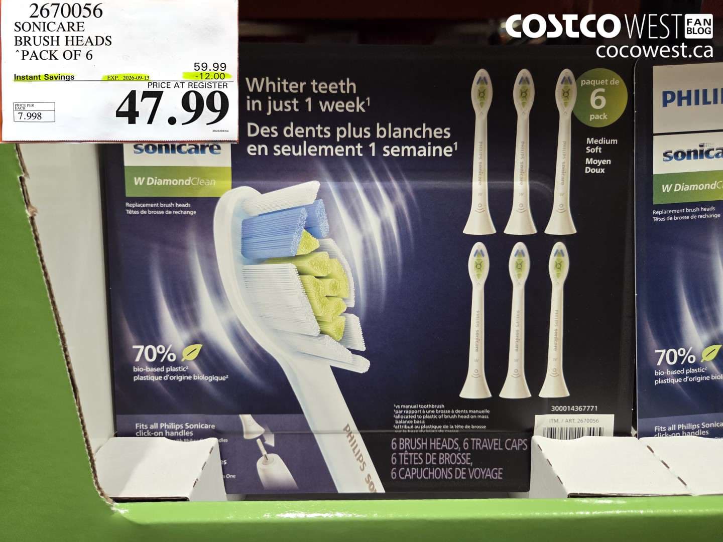 sonicare brush heads pack of 6