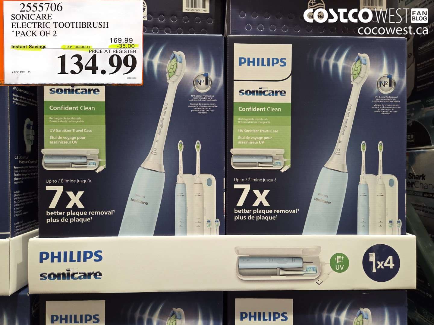 sonicare electric toothbrush pack of 2