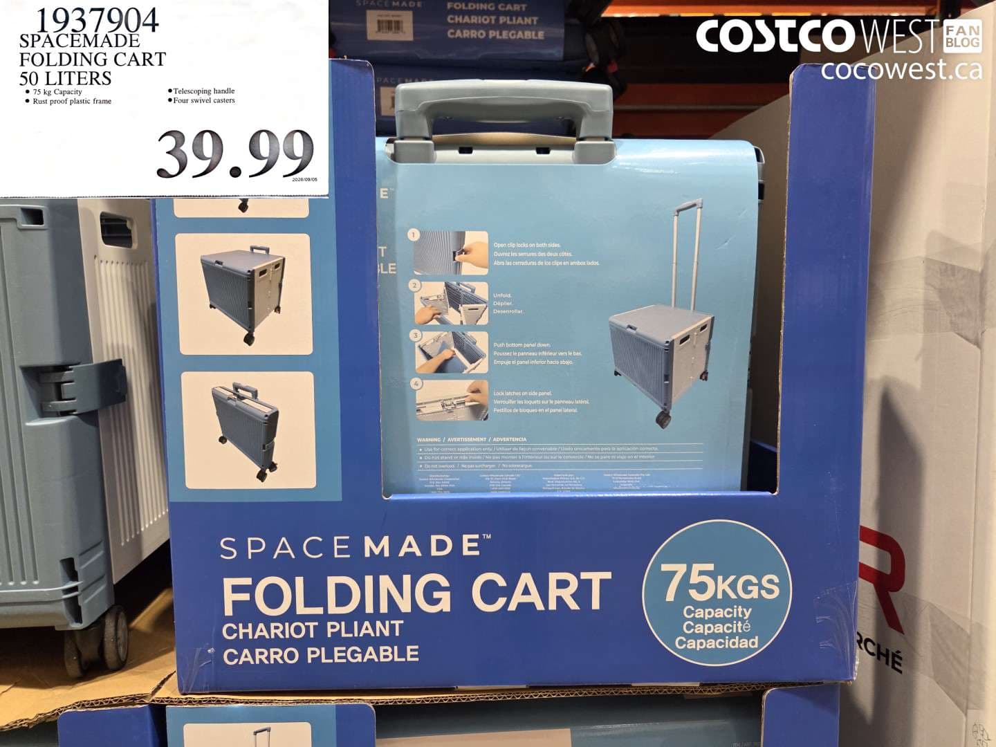 SPACEMADE FOLDING CART 50 LITERS