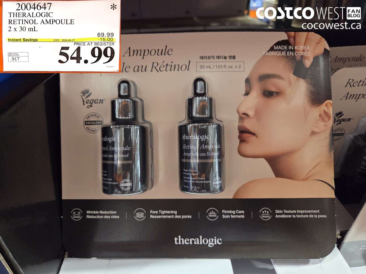 theralogic retinol ampoule 2 x 30 ml