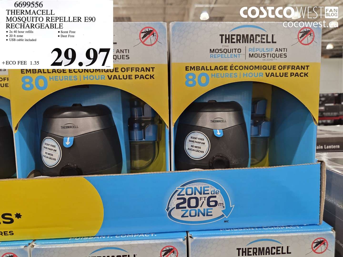 thermacell mosquito repeller e90 rechargeable