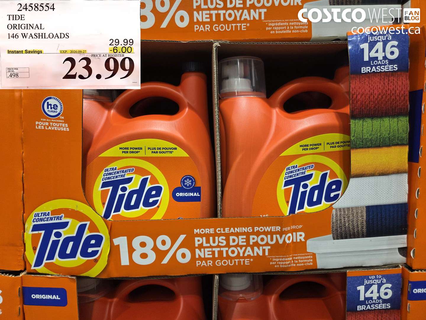 tide original 146 washloads