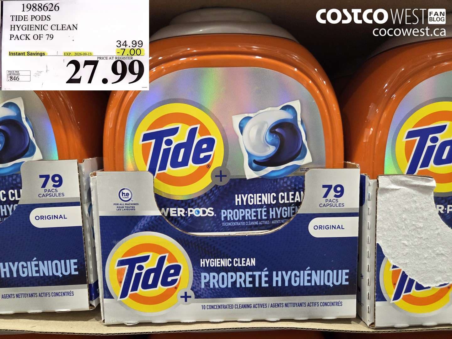 tide pods hygienic clean pack of 79