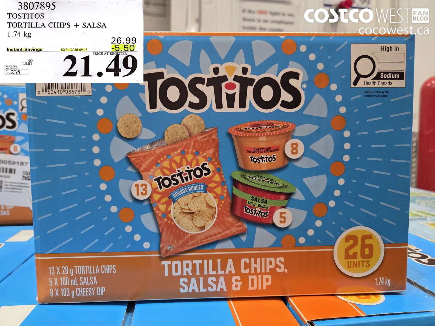 tostitos tortilla chips  salsa 174 kg