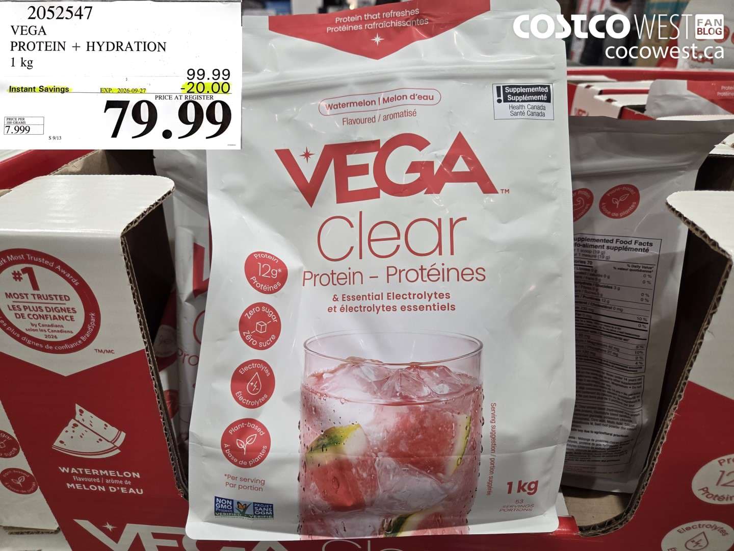 vega protein  hydration 1 kg