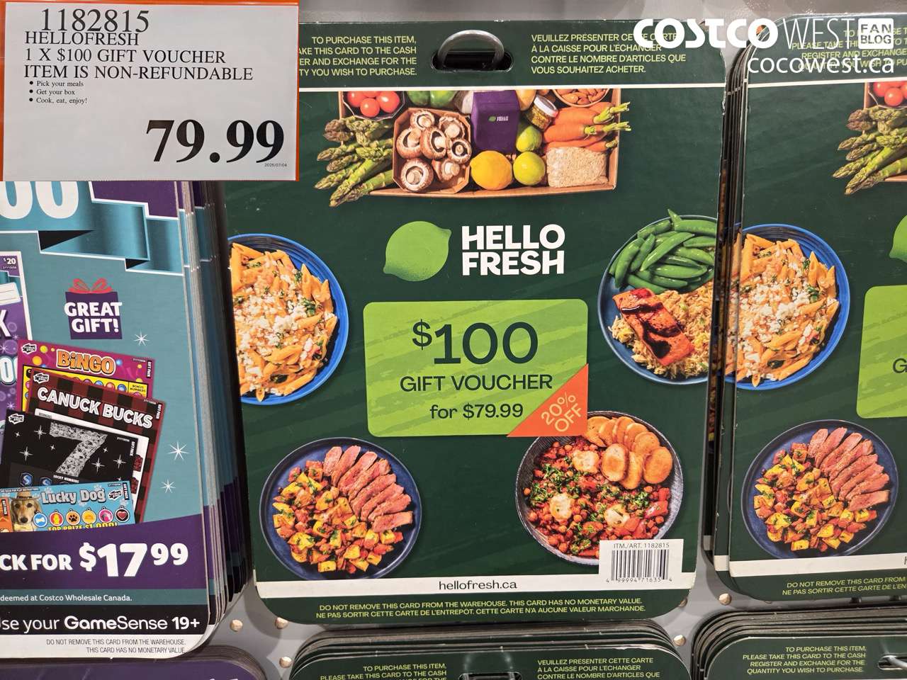 hellofresh 1 x 100 gift voucher item is nonrefundable