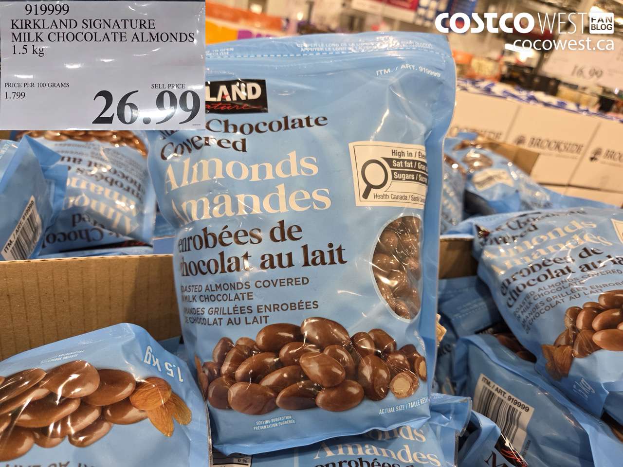 kirkland signature milk chocolate almonds 15 kg