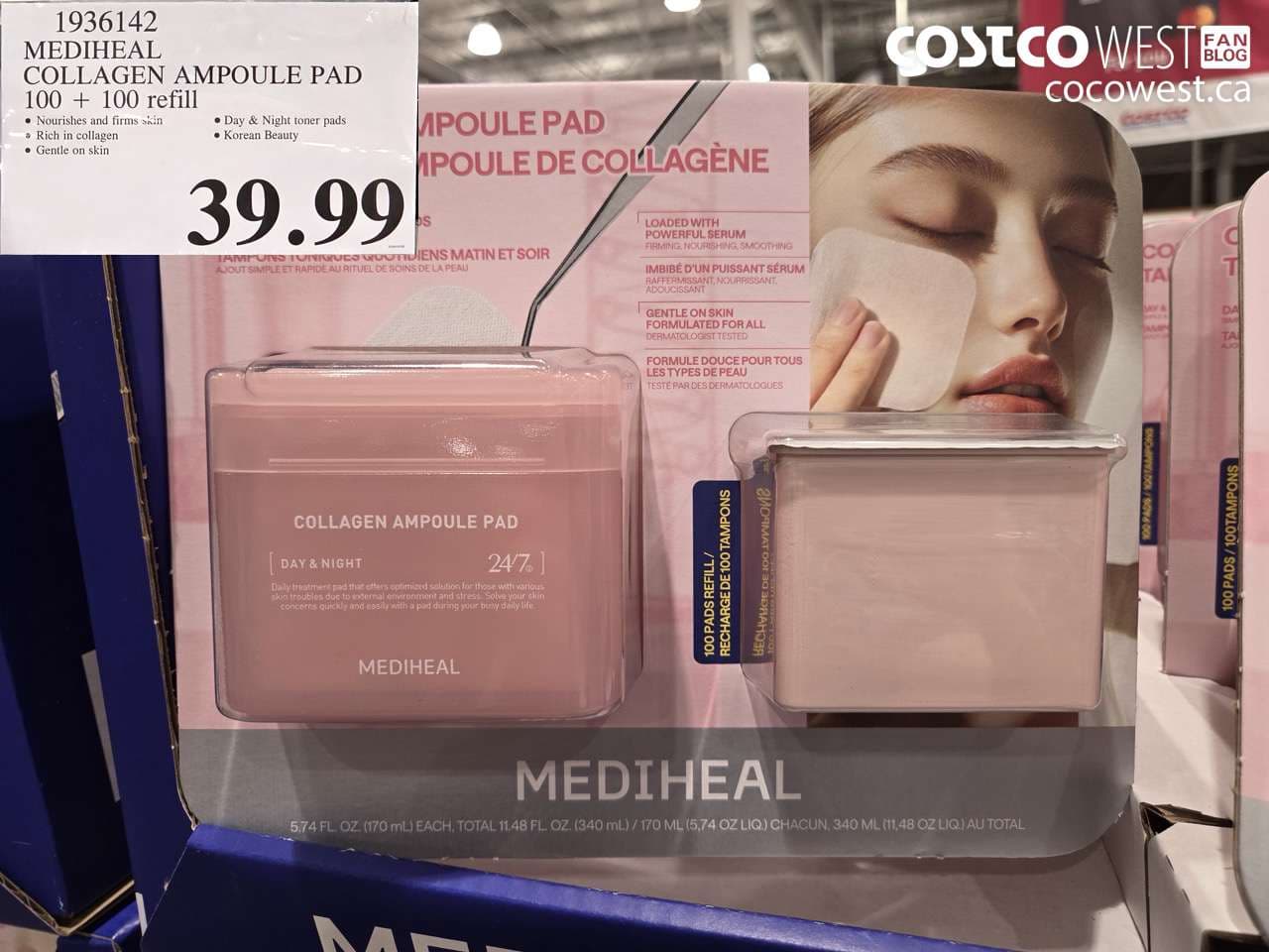 mediheal collagen ampoule pad 100 100 refill