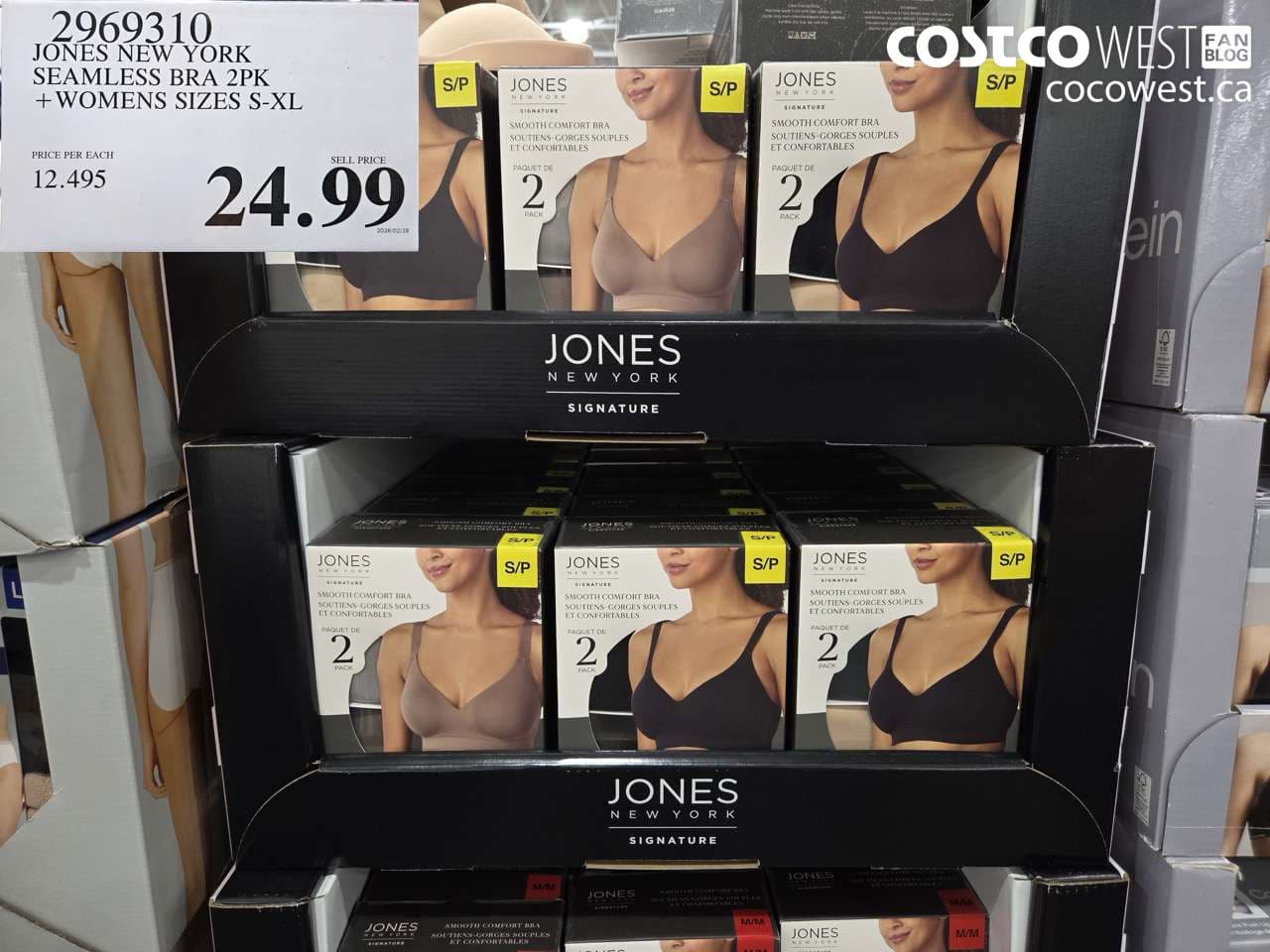 jones new york seamless bra 2pk womens sizes sxl