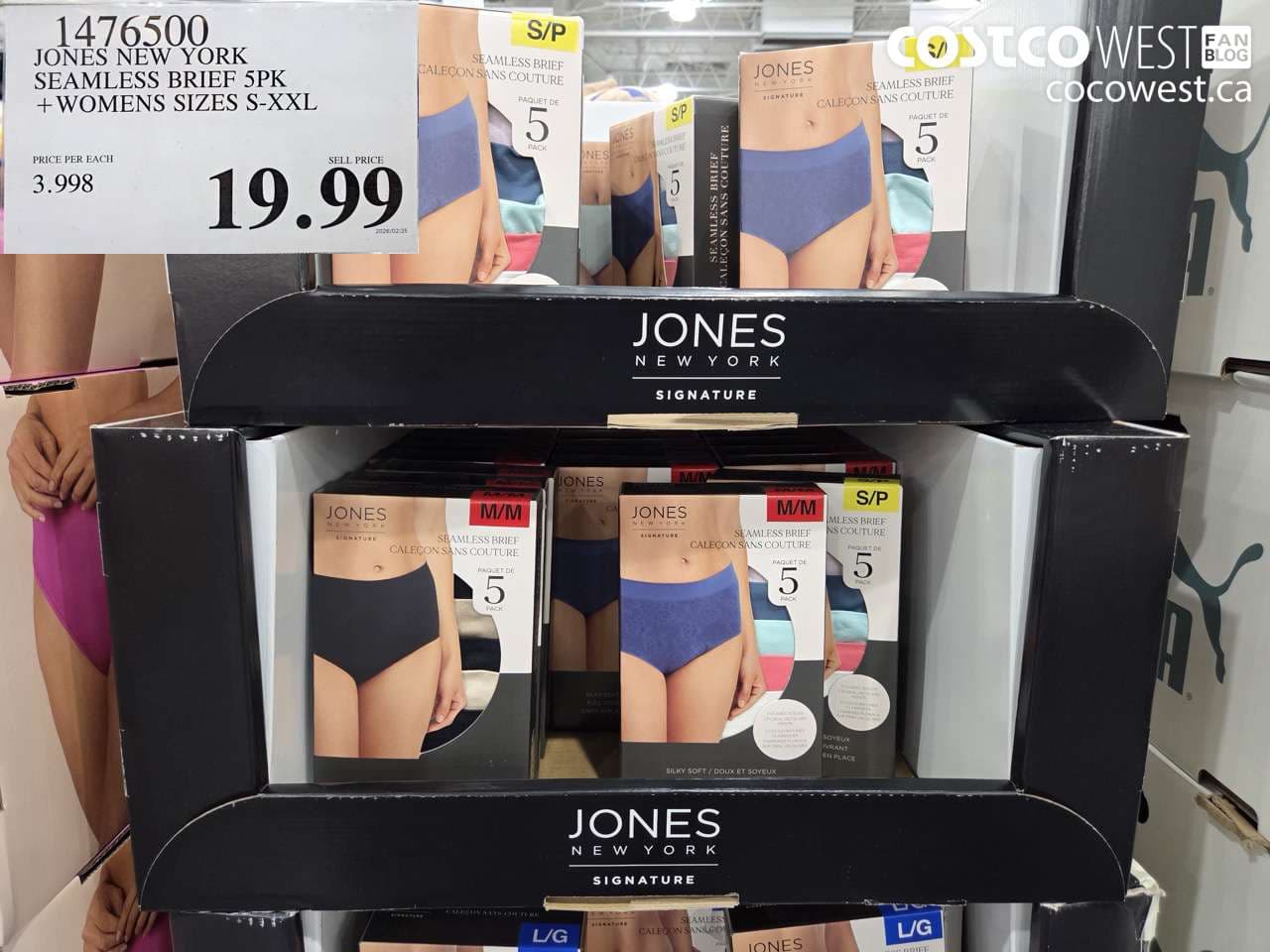 jones new york seamless brief 5pk womens sizes sxxl