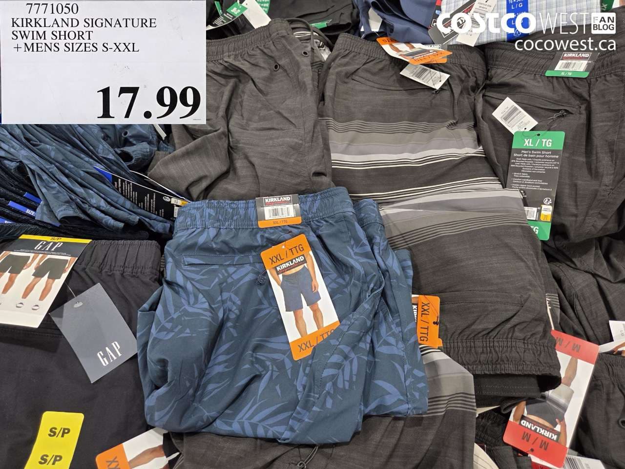 kirkland signature swim short mens sizes sxxl