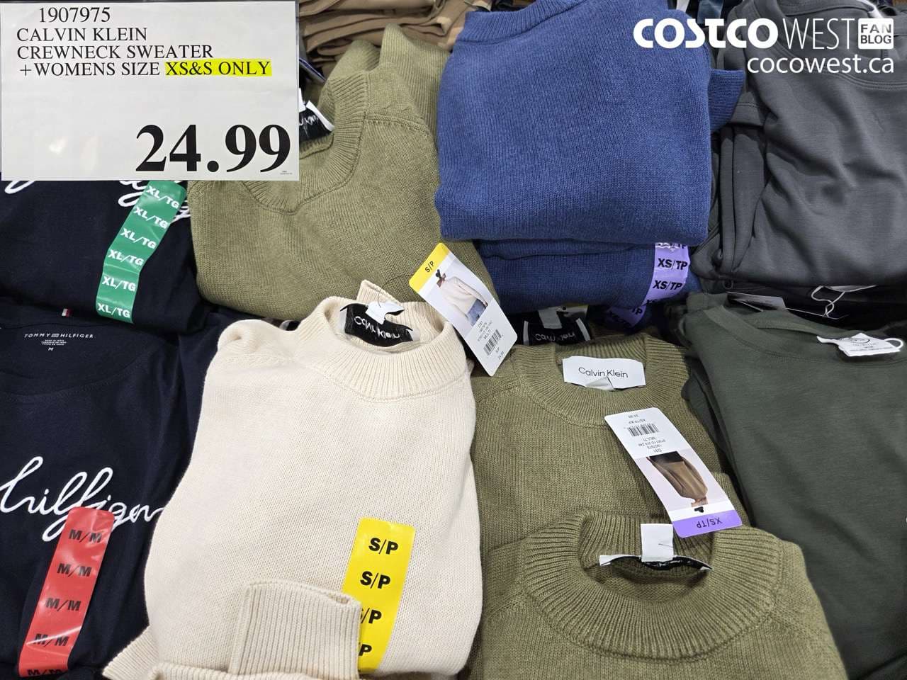 calvin klein crewneck sweater womens size xss only