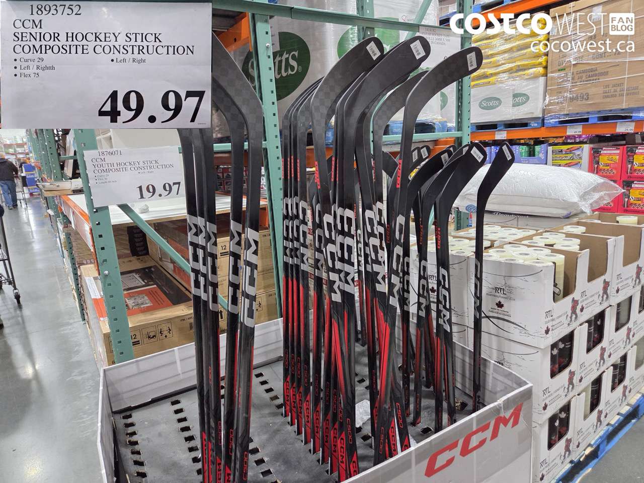 ccm senior hockey stick composite construction