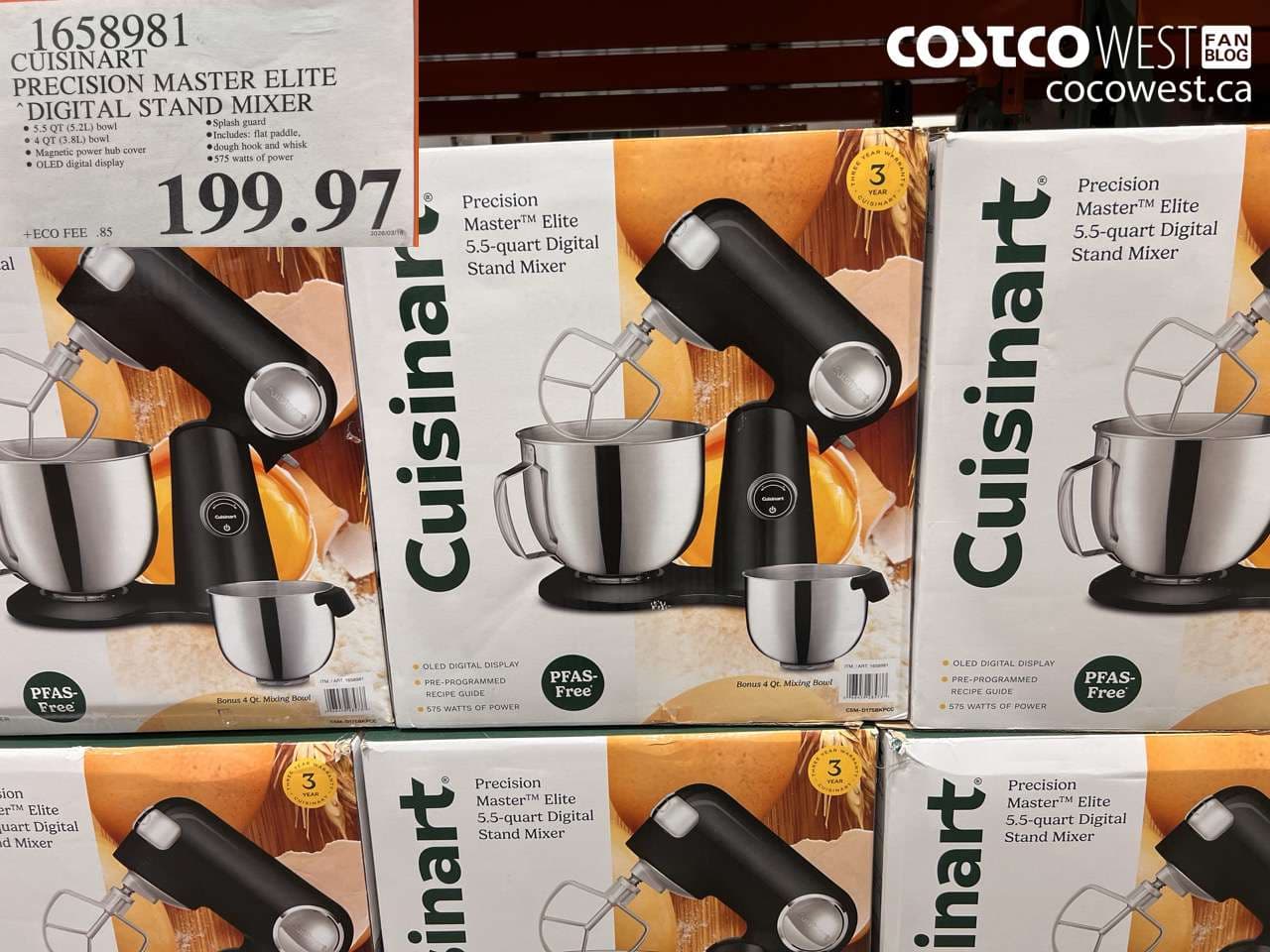 cuisinart precision master elite digital stand mixer