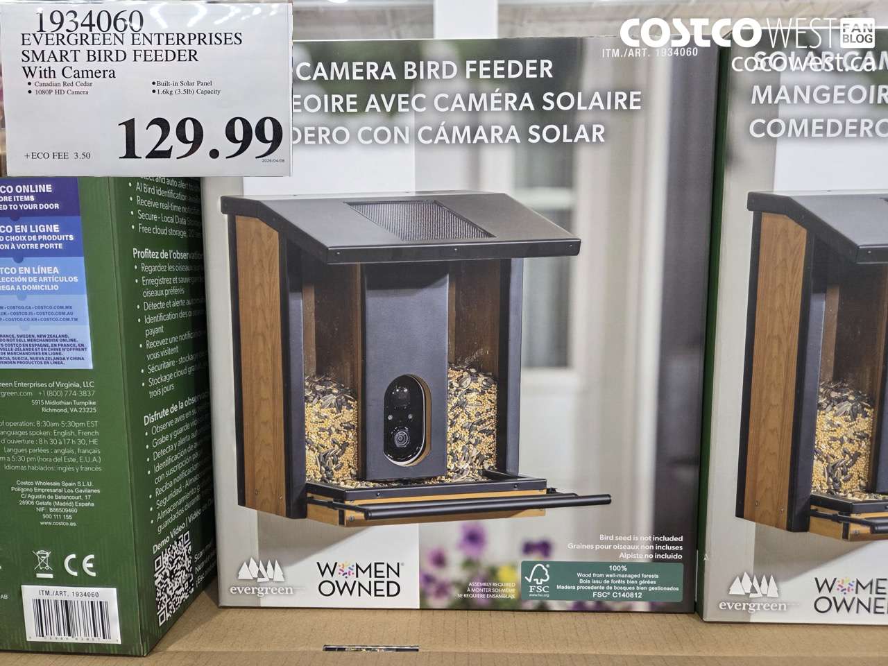 evergreen enterprises smart bird feeder with camera
