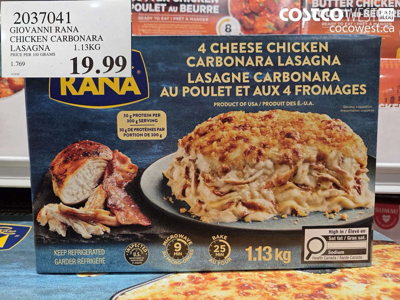 giovanni rana chicken carbonara lasagna 113kg