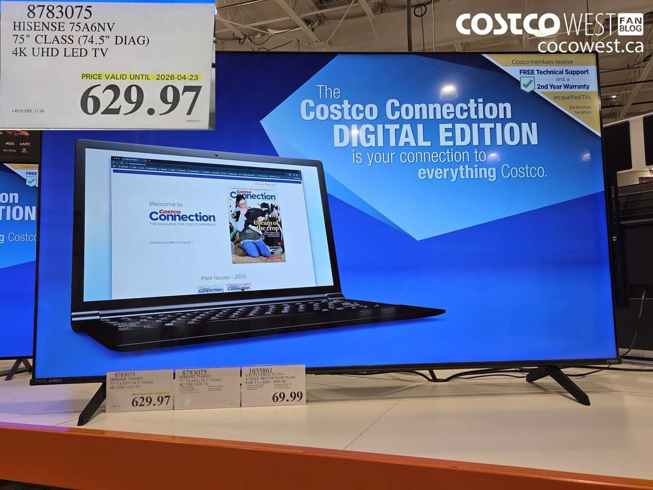 hisense 75a6nv 75 class 745 diag 4k uhd led tv expires on 20260423