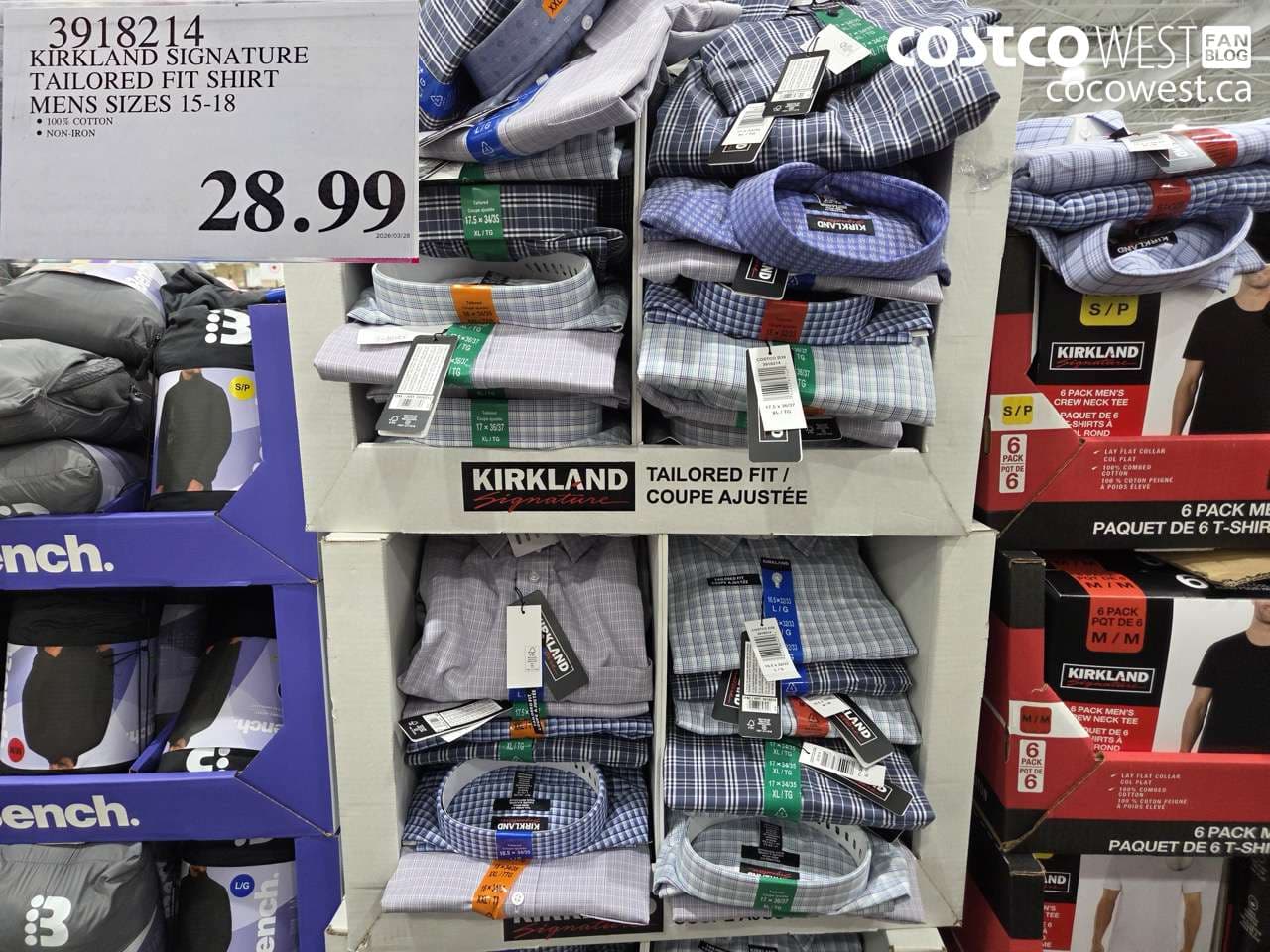 kirkland signature tailored fit shirt mens sizes 1518