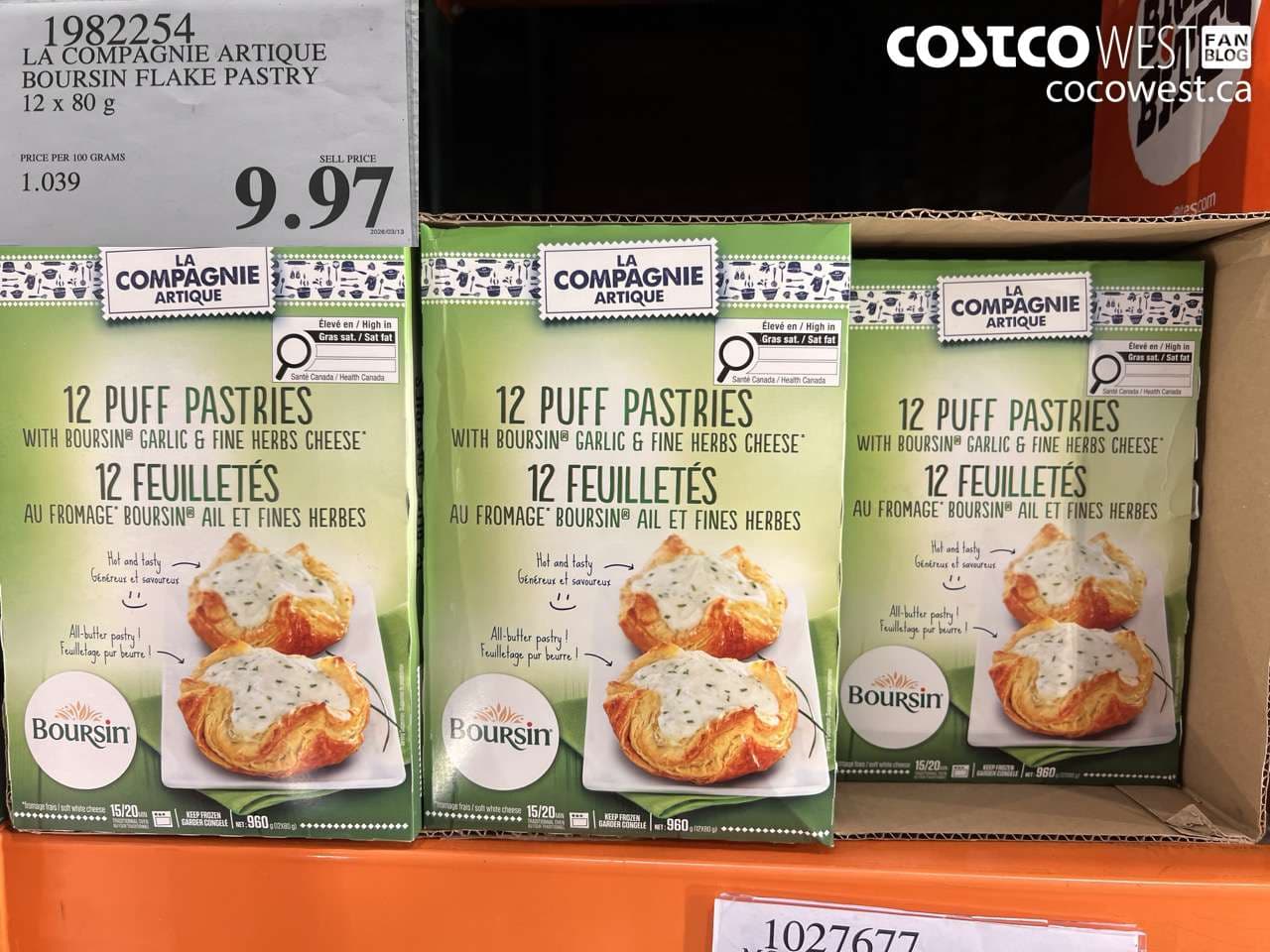 la compagnie artique boursin flake pastry 12 x 80g