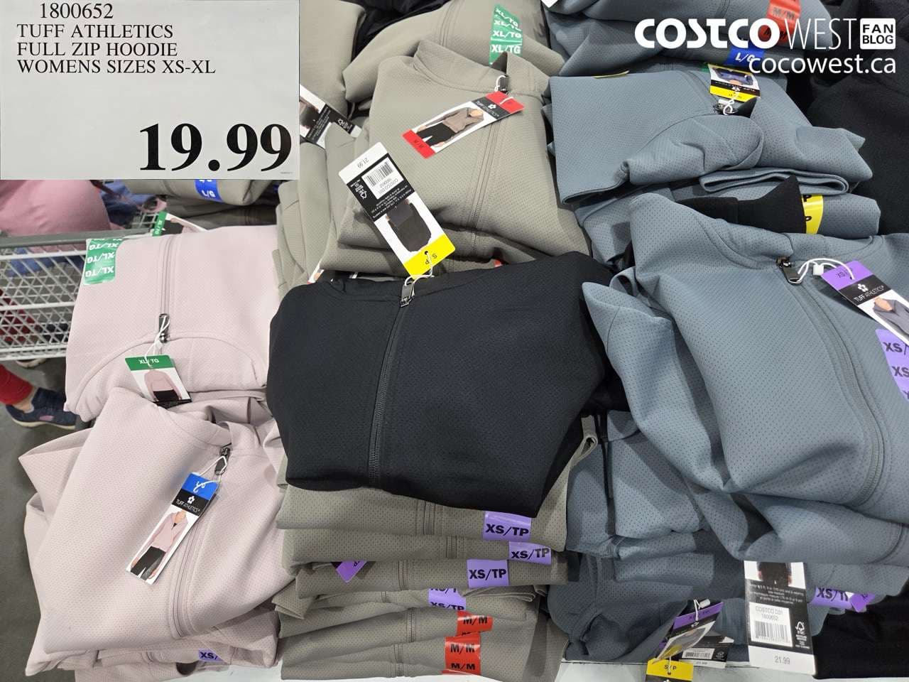 tuff athletics full zip hoodie womens sizes xsxl