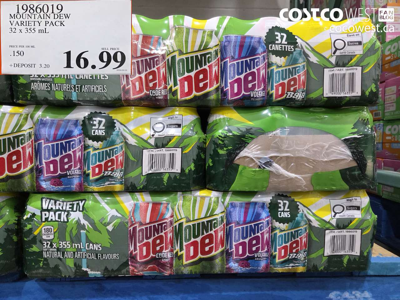 mountain dew variety pack 32 x 355 ml
