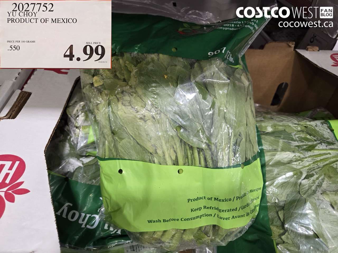 yu choy product of mexico