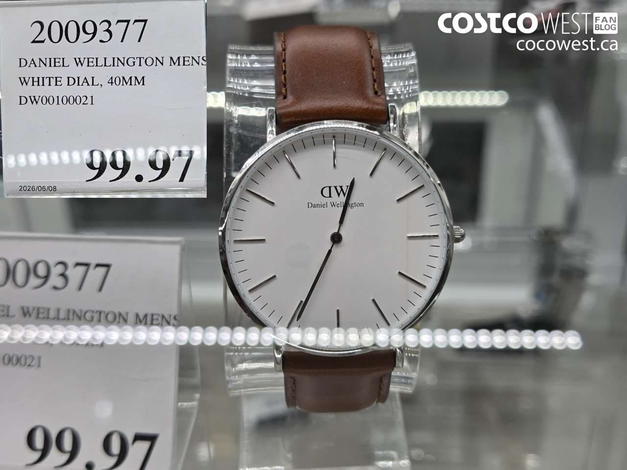 daniel wellington mens white dial 40mm dw00100021