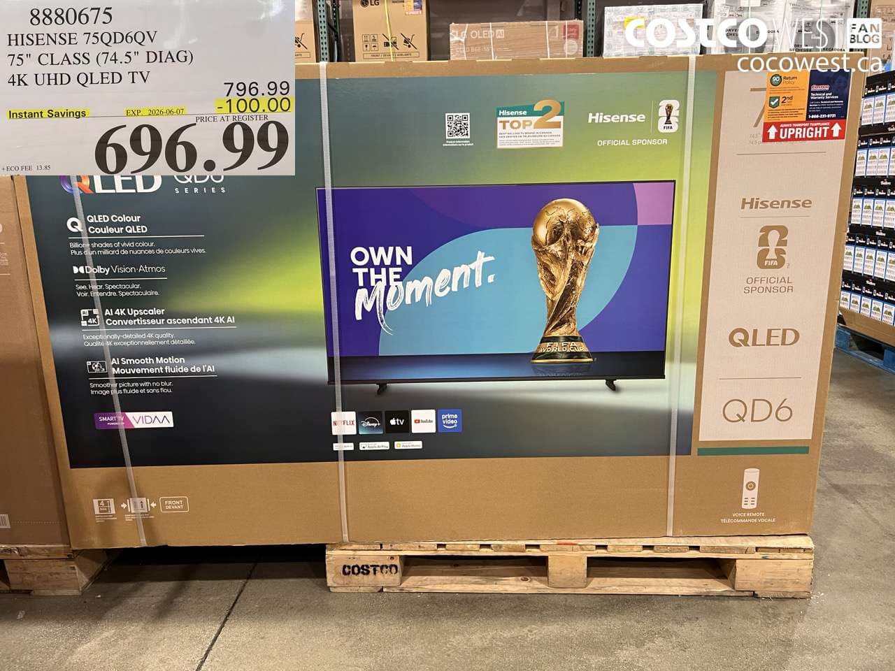 hisense 75qd6qv