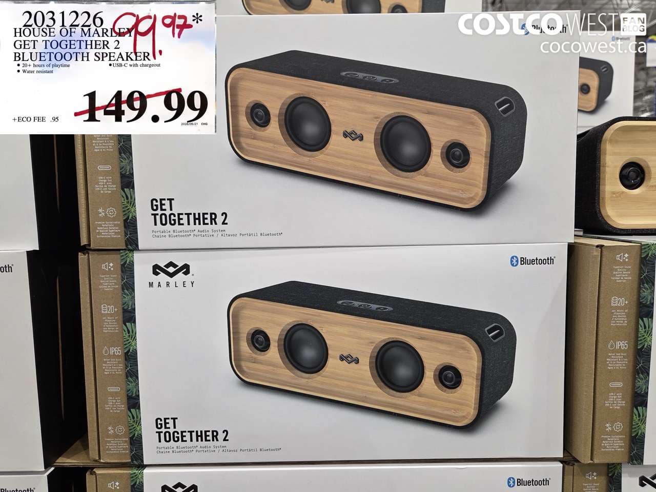 house of marley get together 2 bluetooth speaker